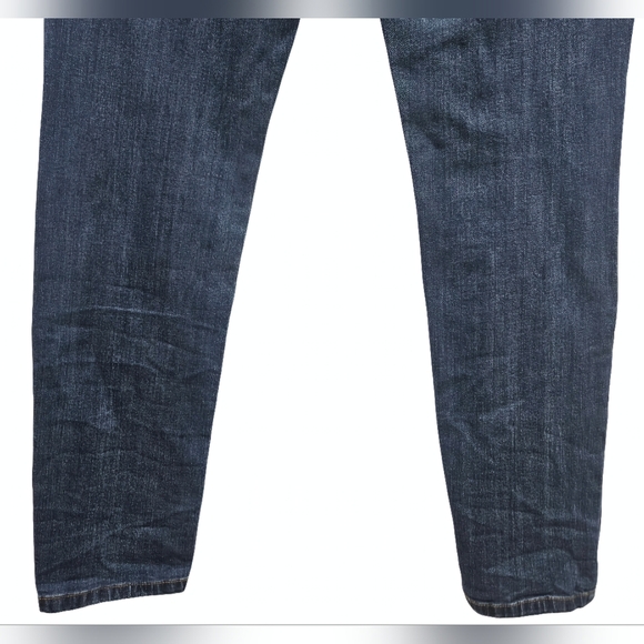 Refuge Distressed Skinny Jeans Medium Dark Wash Size 8 Blue Denim Ripped - Picture 8 of 15